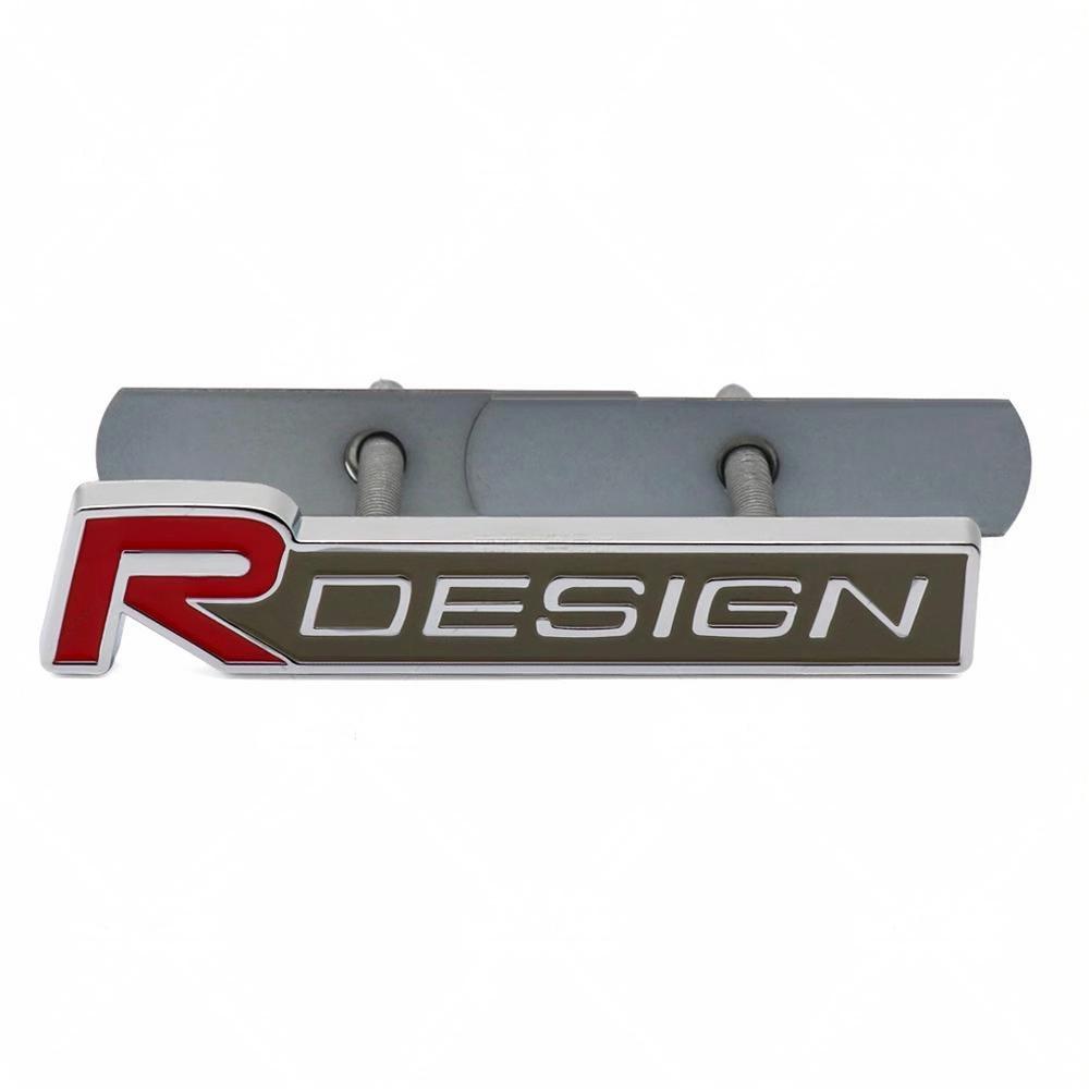 3D Metal Badge Car Front Grille Badge Body Trunk Decoration Accessories For Volvo Rdesign V40 V50 S40 S80 XC60 S90 XC90 S60 V90