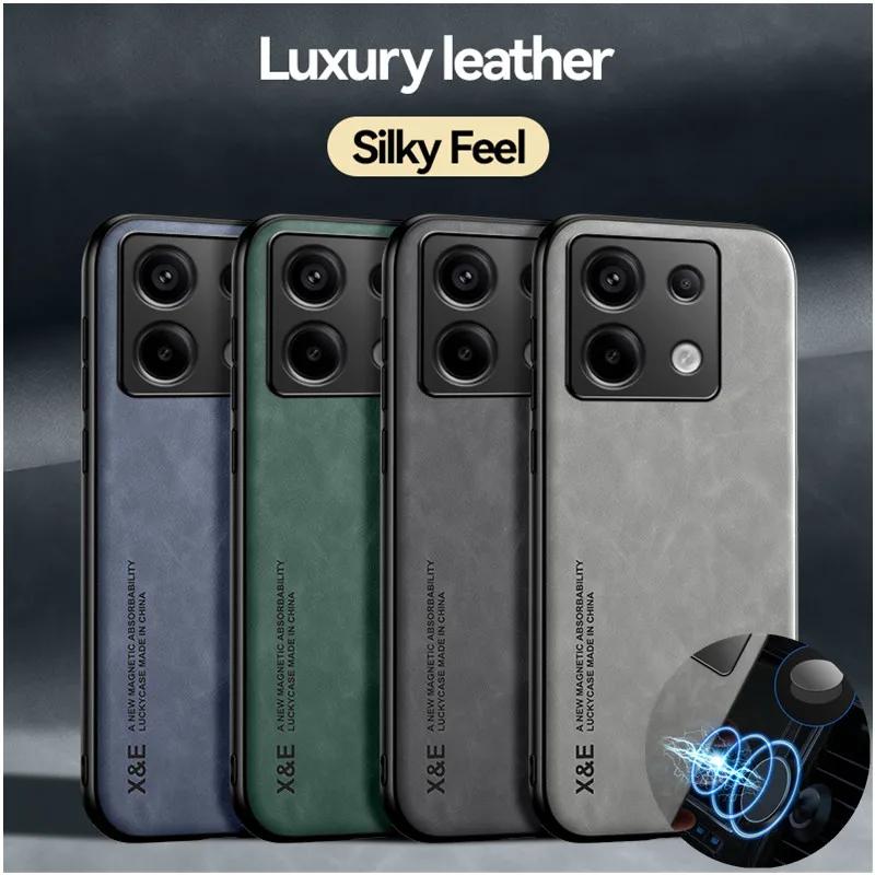 Custodia Antiurto per Xiaomi Poco X6 Pro X5 5G F6 F5 F4 GT M6 M4 Pro Cover Protettiva Supporto Magnetico per Auto Phone Coque Fundas Capa