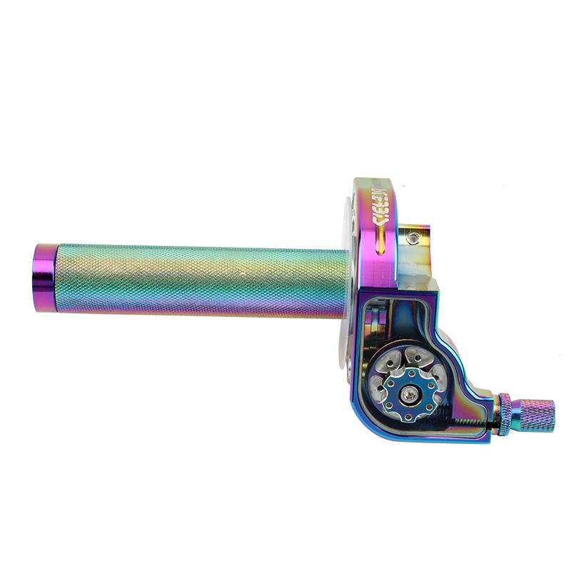 22mm CNC Aluminum Handlebars Multicolor Accelerator Throttle Twist Grips