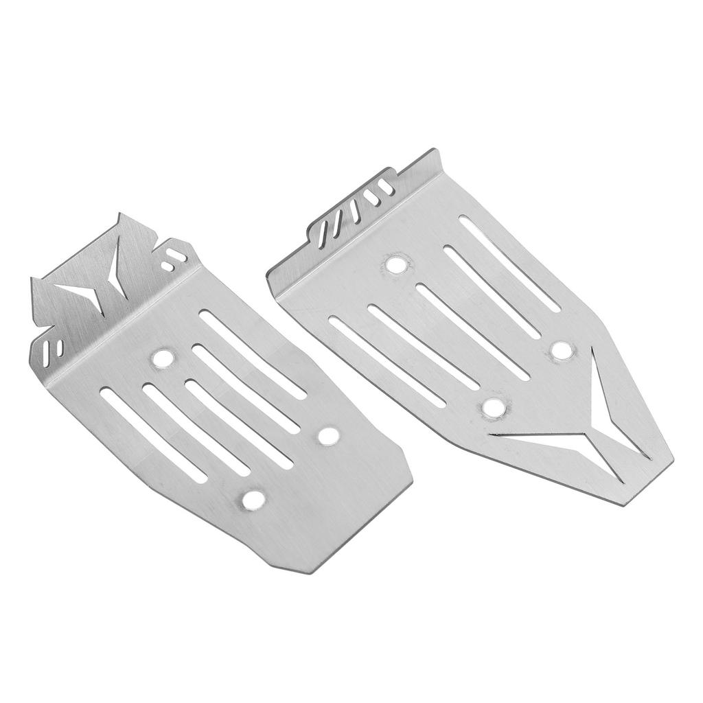RC Skid Plate Stainless Steel RC Chassis Armor Guard for Big Rock 1/10 RC Cars Silver Outdoor