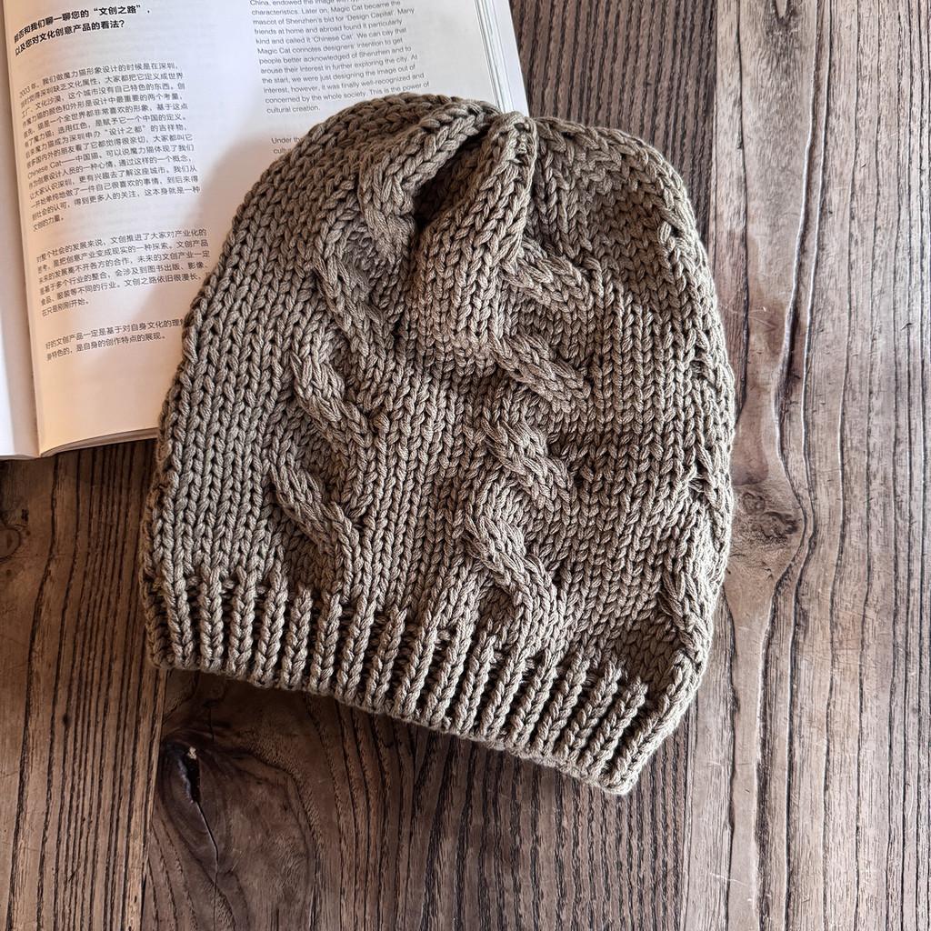 Winter Knit Hat For Men And Women Pure Color Warm Beanie Fashion Casual