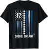 Baseball American Flag Shohei Ohtani Los Angeles Baseball T-Shirt