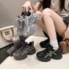 Leather heightening dad shoes women's 2025 autumn new thick-soled four-season comfortable running casual versatile sports shoes