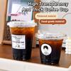 10Pcs Clear Plastic Cup With Strawless Lids Disposable Cups For Iced Coffee Or Juice Party Smoothie Milkshake Cold Drinks