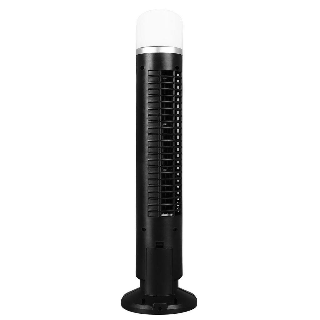 Bladeless Tower Fan Portable USB Desk Fan with Light for Home Bedroom Office