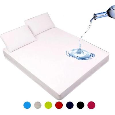 99 % wasserdichtes Spannbettlaken mit elastischem Band, rutschfester Matratzenbezug, Matratzenschoner für Einzel-, Doppel-, King-Size- und Queen-Size-Betten
