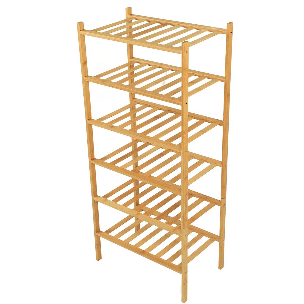 Shoe Rack Stackable Standing Shoe Shelf Storage Organizer for Entryway Hallway Closet Natural Color