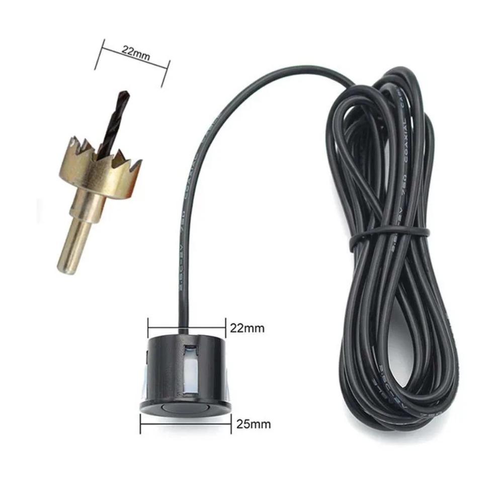 Universelle 4 Stück Einparksensoren mit LCD-Videoanzeige Radar Rückfahrkamera Smart Auto Rückwärts Einparkhilfe System