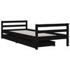 VidaXL Bed Frames for Children with Drawers, Single Bed with Headboard and Footboard, Bedroom Furniture, Scandinavian, 834437