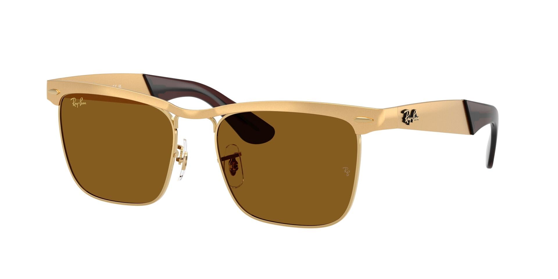 Sunglasses 0RB3875 WAYFARER DELUXE SANDBLASTED LEGEND GOLD BROWN 92763153 Polarized [Ray-Ban]