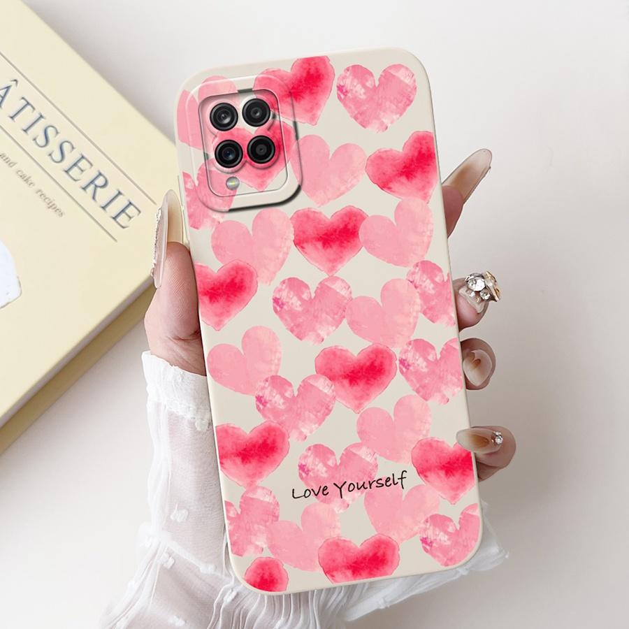 For Samsung A22 A225F 4G Phone Case Flower Painted  Proective Cover for SamsungA22 A22s a 22 S 5G Soft Silicone Funda Capa