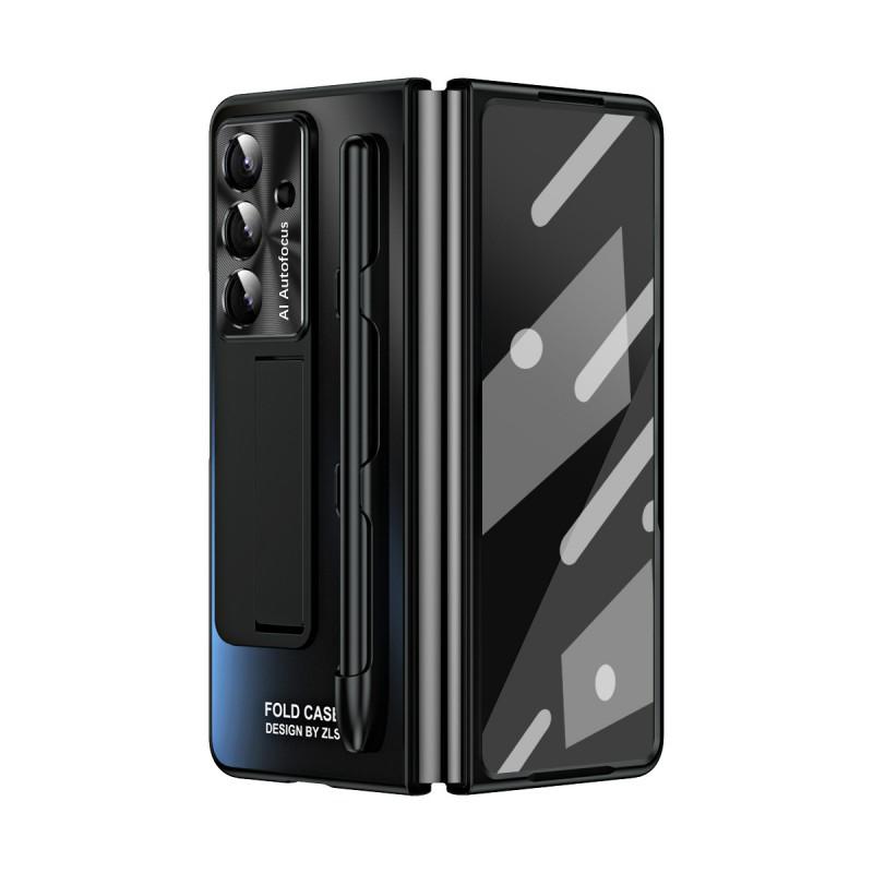 Case Galaxy Z Fold7 Fold5 Screen Protector Stand Shockproof Anti-fingerprint PC Electroplated Foldable Slim