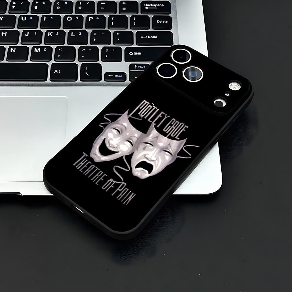 M-MotleyS Rock C-CrueS Phone Case For IPhone 17 Air 16 E Pro Max 15 14 13 Mini 12 Pro 11 Max Plus Black Soft Shell