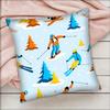 1Pc Ski Resort Prop Pattern Pillow Case Square Bedroom Sofa Leisure Comfort Cushion Car Living Room Home Decoration