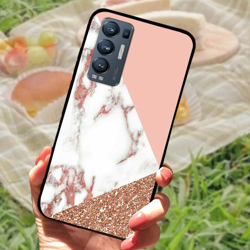 For OPPO Find X3 Neo Case Cover Silicone Soft Marble Black Bumper Funda Coque for Oppo Find X3 Lite Protective Capa FindX3 Neo