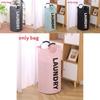 Portable Collapsible Round Laundry Basket Oxford Cloth Waterproof Storage Bag For Home Use