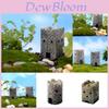 Charming Resin Castle Wall Miniature Decorative Figurine For Terrariums And Fish Tanks