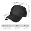 Black and White Striped Minimalist Style Hat, Unisex Printed Baseball Cap Sandwich Brim Snapback Sports Cap, Suitable for Daily