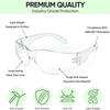 Clear Safety Glasses for Men Safety Goggles with Scratch Impact Resistant Meets Standard