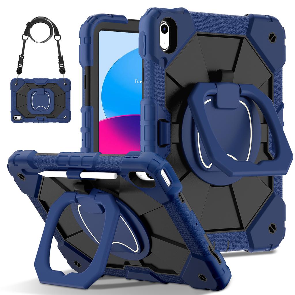Rugged Armor Kids Case For iPad 10th Air 5 4 10.9 Air 11 13 10.2 8th 9th 9.7 Generation Tablet Stand Shockproof Cover