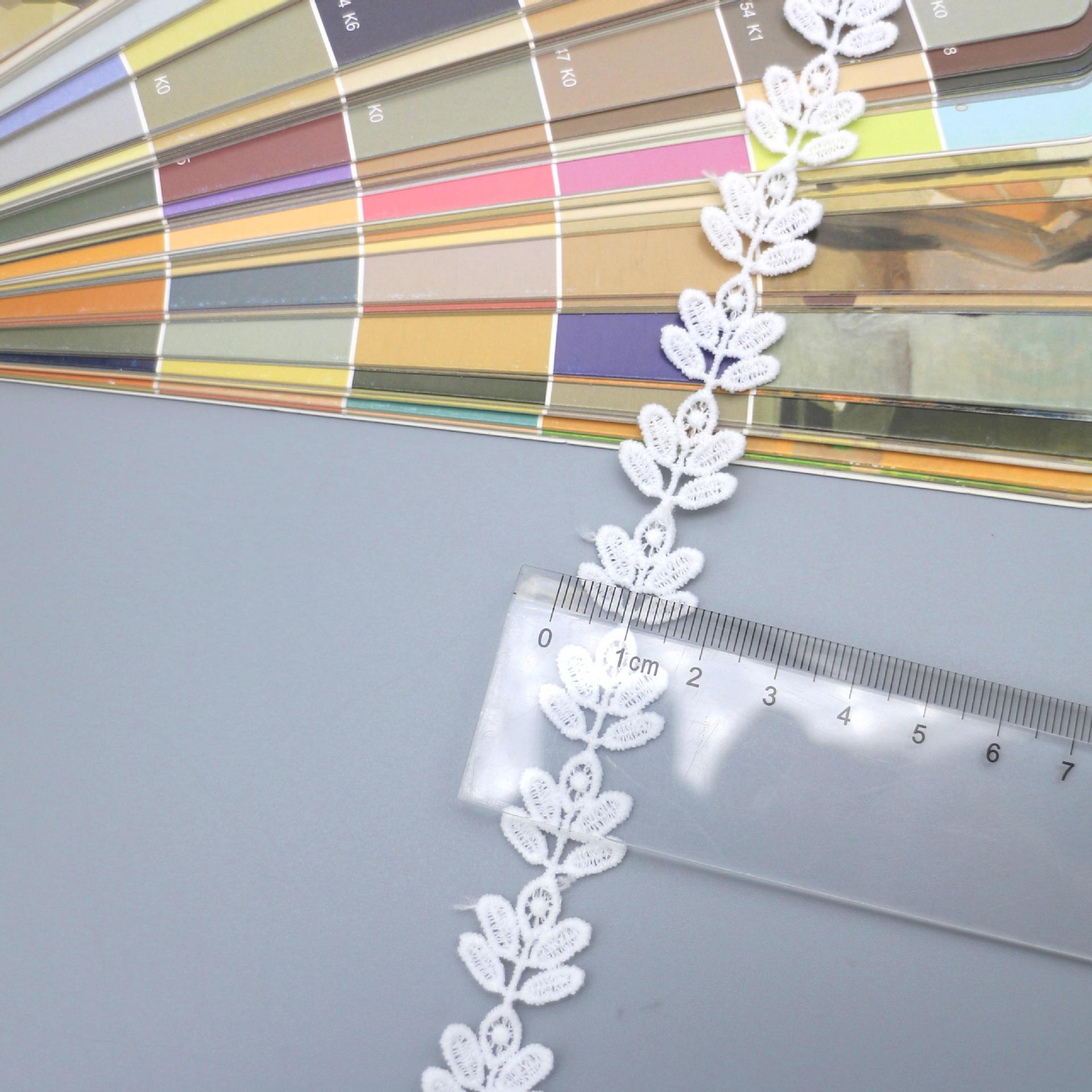 Белый Молочный Шелк Водорастворимый Вышивка Штрих-код Компьютерная Вышивка Кружево Маленькое Кружево Нижнее Белье Свадебные Аксессуары 1759