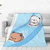 Custom Cute Dudu Blankets Warm Flannel Throw Blanket For Bedding Couch Quilt