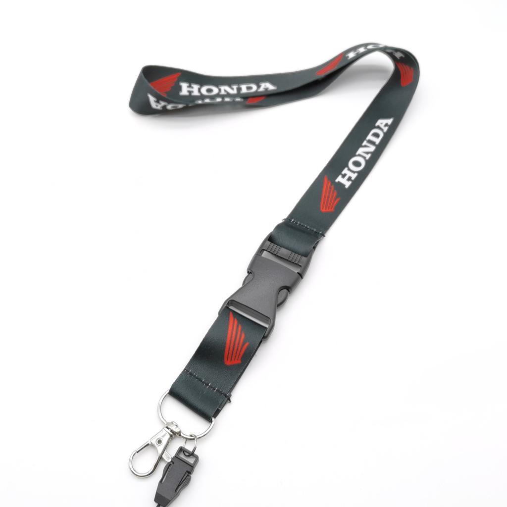 XIPU6 Motorcycle Lanyard For Honda CB400 CB650 FCBF CBR25ORR CRF SH3O0 NC75O Nylon Neck halter Work Card Hanging Rope Key Keychain