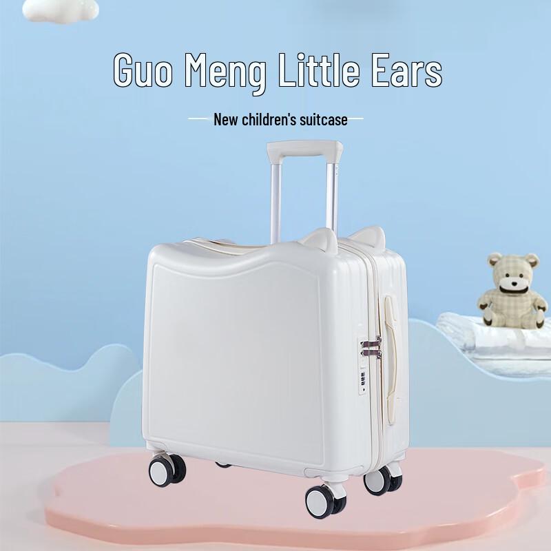 Changbaosen Kids Ridable Cat Ear Carry-on Luggage