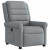 Electric Recliner Chair Light Grey Fabric
