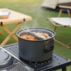 Aluminum Backpacking 4-7 Person Camping Pots with Lid, Light Weight Outdoor Cooking Pots Cookware for Hiking Picnics