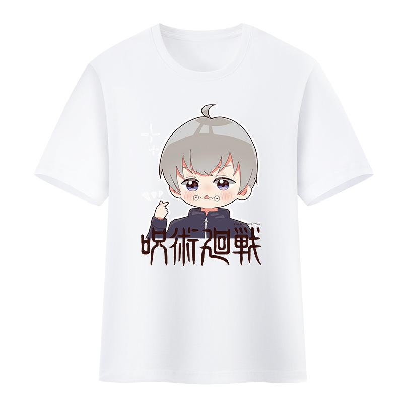 2025 New spell back to battle T-shirt animation two yuan two Nuo knotweed Uhito dog roll spine five cotton short-sleeved T-shirt