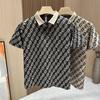 Polo Shirt Men's Short-sleeved Summer New Buttons Handsome High-end Slim Casual Half-sleeved Lapel Mature T-shirt Trendy Brand