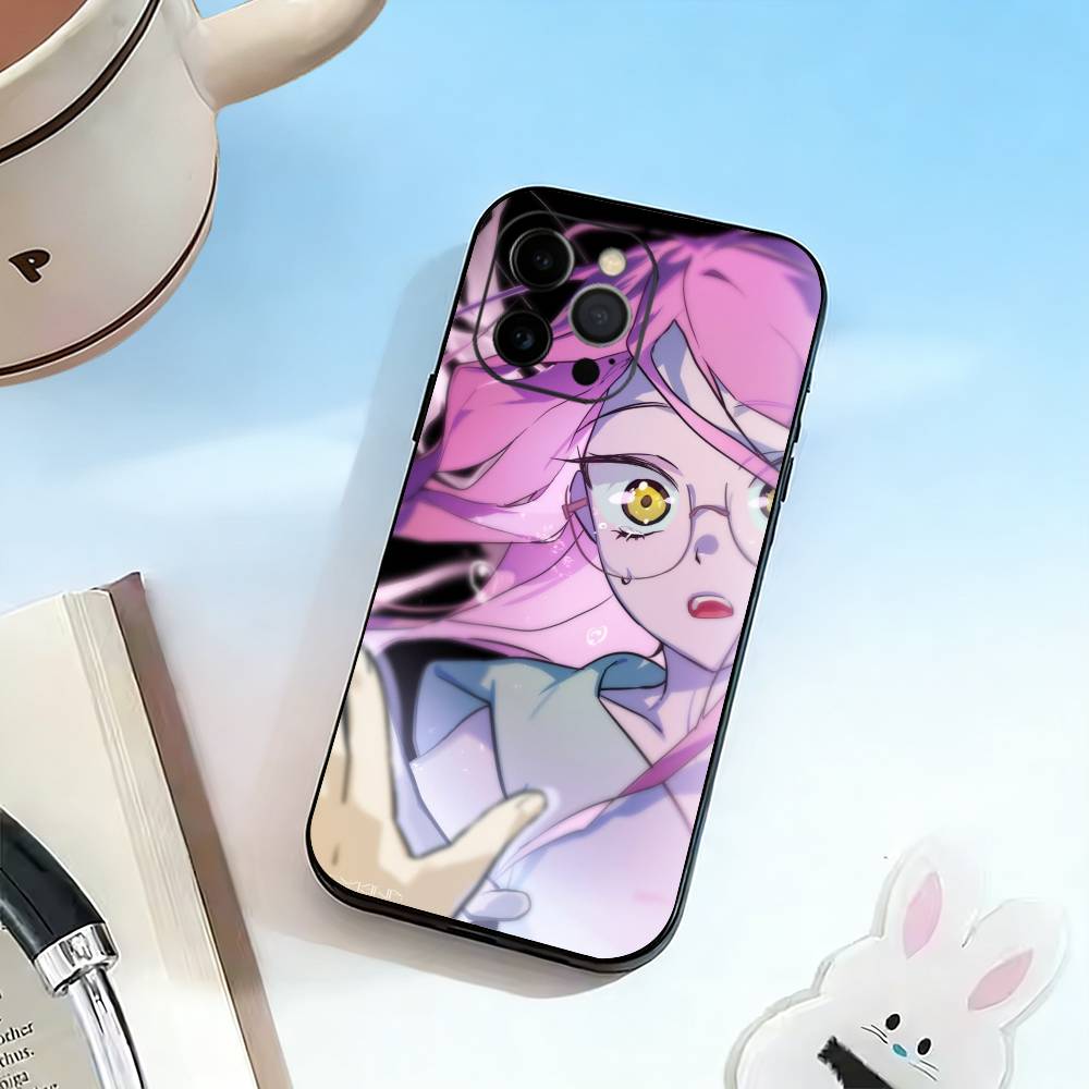 A-Anime Girl Phone Case For iPhone 17, 16,15,14,13,12,11 Plus,Pro Max, Others Soft Black Cover