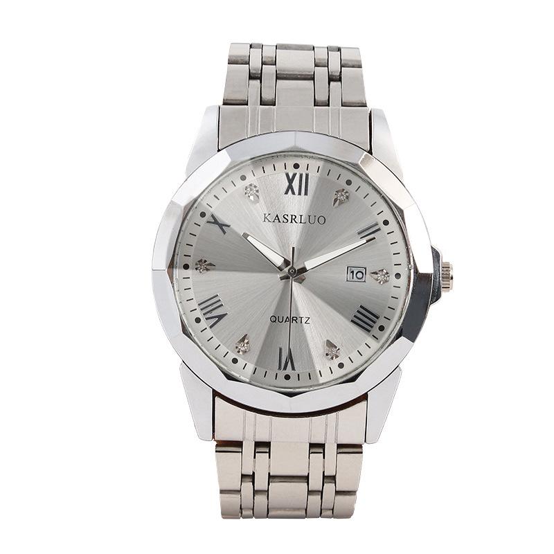 Men'S Watch Business Simple Fashion Trend Calendar Steel Belt High-End Waterproof Men'S Watch Exquisite Luxury