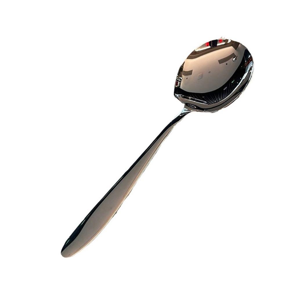 

New Thickening Long Handle Spoon Large Stainless Steel Serving Spoon Hot Pot Soup Spoon Kitchen Essential Tableware