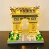 Knew Built LED Arc de Triomphe Micro Mini Building Blocks Toys Illuminating Paris Landmark Model Perfect for Home Office Dcor