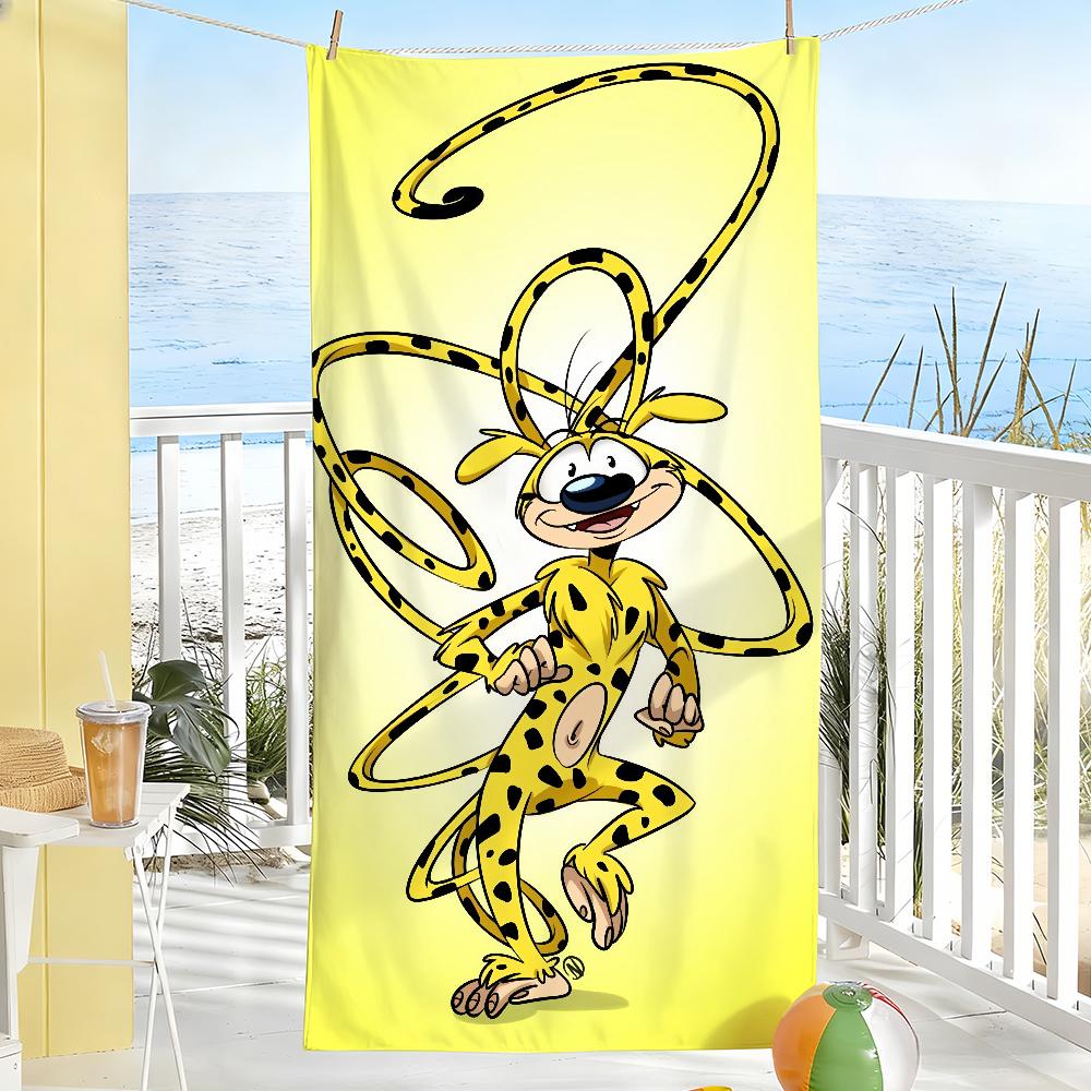 Asciugamano Divertente Carino M-Marsupilami Cartone Animato Morbido Piscina Regalo Per Viaggio Palestra Doccia Campeggio Asciugatura Rapida Sportivo Grandi Asciugamani da Spiaggia