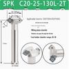 45° CNC Insertable Inner/Outer Chamfer Tool with Up/Down Back-Reaming Holder