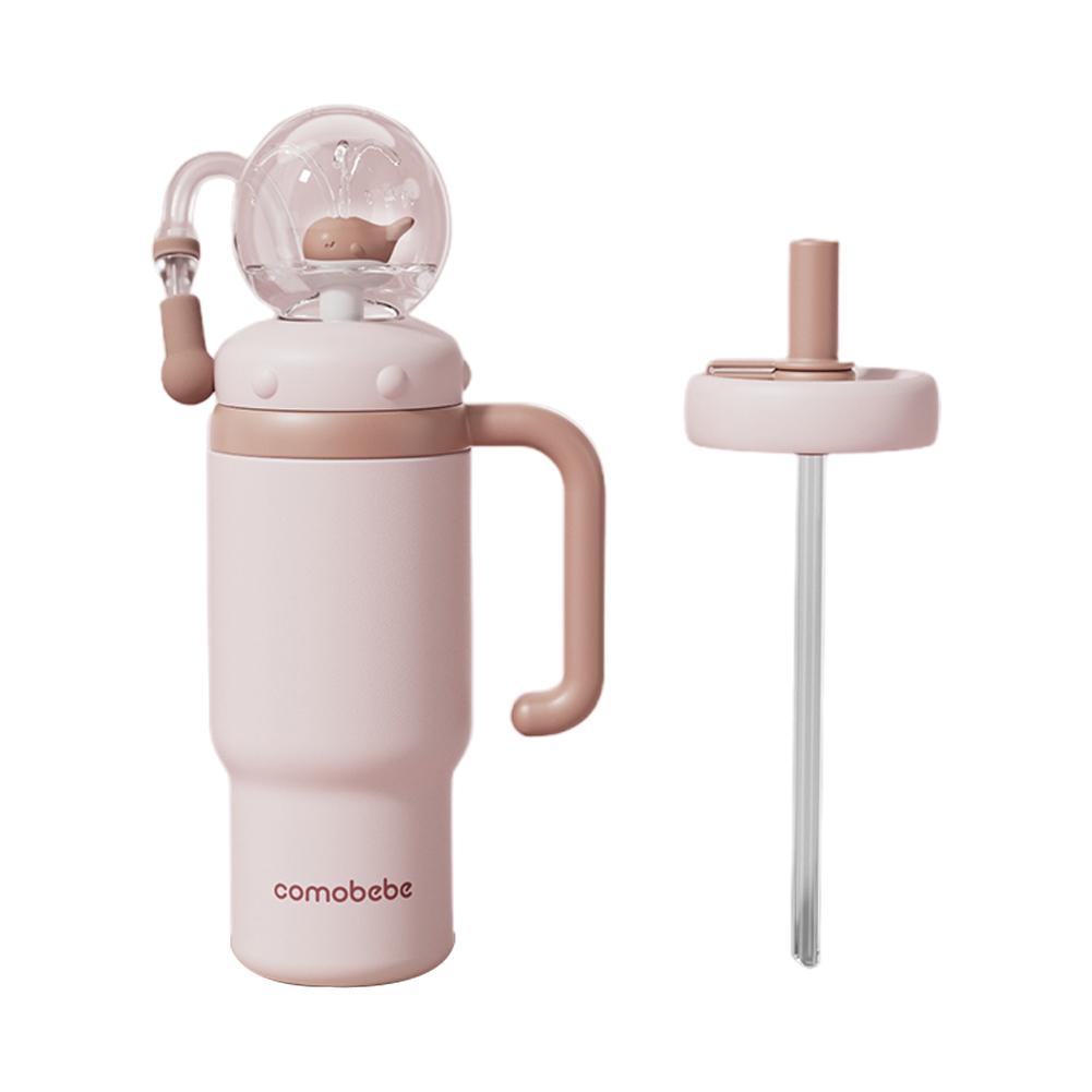 40oz Straw Double-Layer Insulated Cup Stainless Steel Portable Water Cup Vacuum Thermal Insulated Mug for Cold Hot Beverages