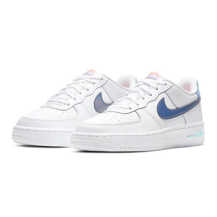 Nike Air Force 1 Low LV8 White Dark Purple GS DC8188-100