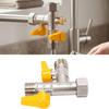 G1/2 Thread Gas Valve T Type Gas Equipment Accessories Durable 3 Way Valve  For Plumbing System