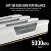 CORSAIR Desktop PC Memory VENGEANCE DDR5 Series Intel XMP Memory Kit 48GB White x CMK48GX5M2B6000C30W DDR5-6000MHz [24GB 2]