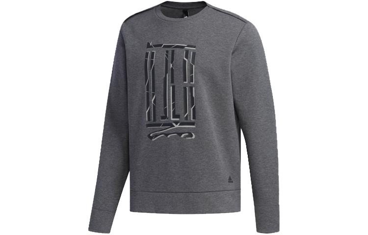 Adidas Wuji Series Sweatshirts Men s Gray Crew Neck Moderate Regular DW4670 M