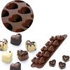 New Heart Shape Silicone Chocolate Mould Truffle Valentine Jelly Ice Soap Candy Chocolate Candy Molds Baking Accessories Cake