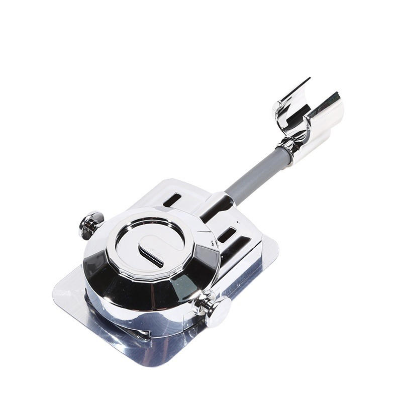 Nastavitelný držák sprchové hlavice o 360° Samolepicí Nástěnný Držák ruční sprchové hlavice Univerzální