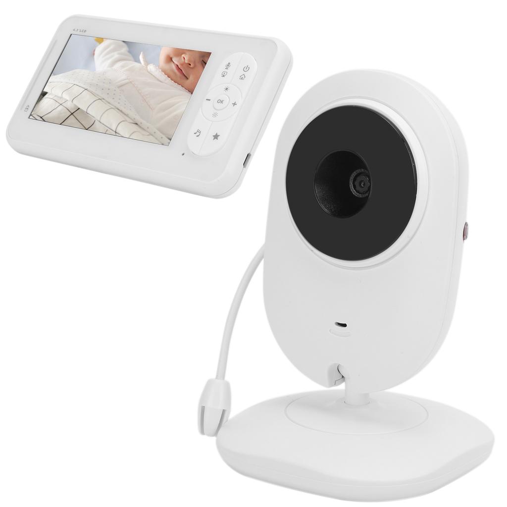 Wireless Digital Baby Monitor Temperature Display Music Function Video Baby Monitor 100?240VAU Plug