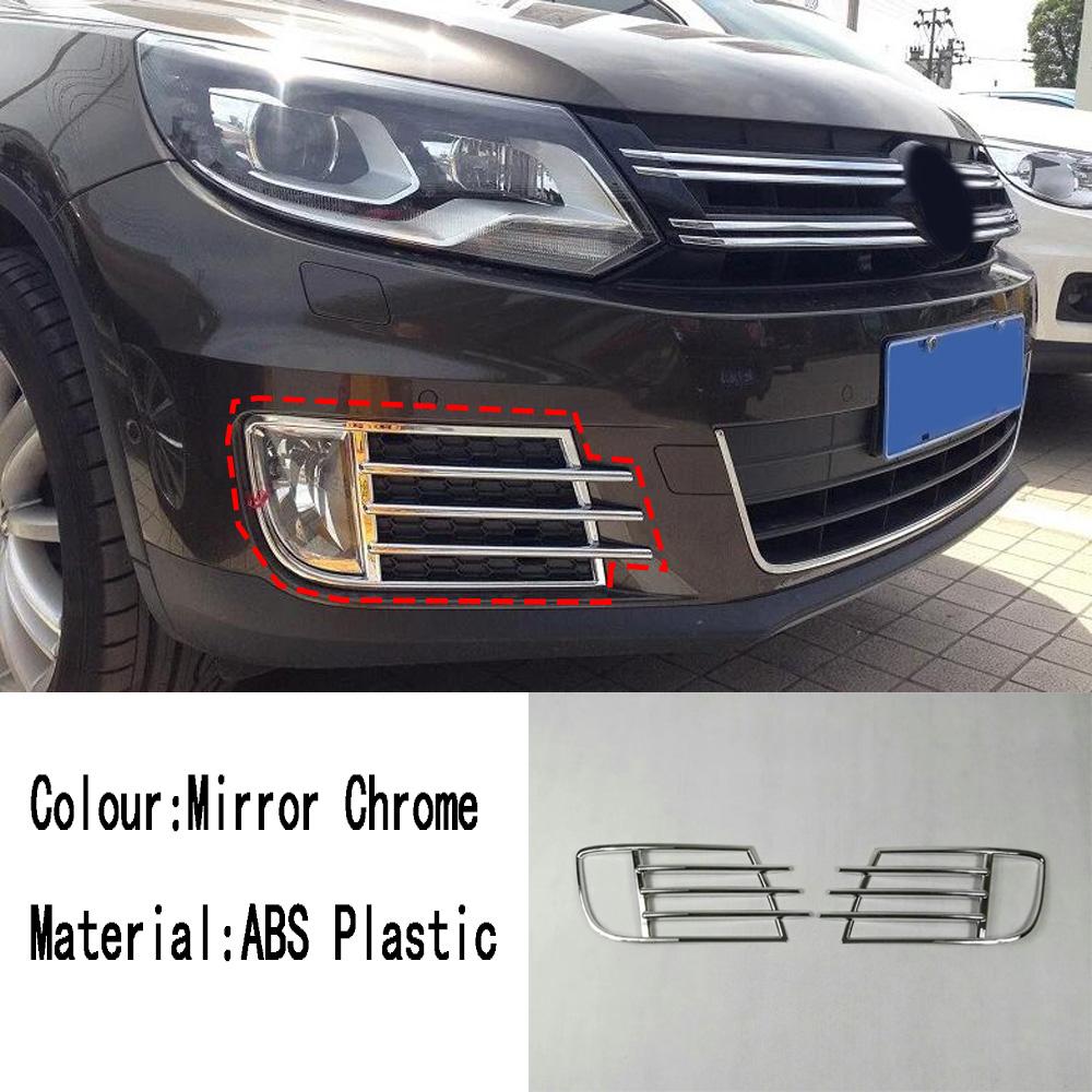 For Volkswagen VW Tiguan MK1 2010-2014-2016 Rear Fog Light Frame Rear Trunk Mirror Handle Bowl Fuel Cap Door Body Cover Trim