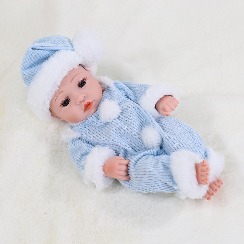 30cm Silicone Reborn Baby Doll - Soft Sleep Companion & Child Role-Playing Toy