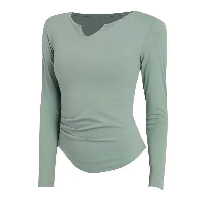 Women s Autumn/Winter Long Sleeve Padded Yoga & Pilates Base Layer Top XL