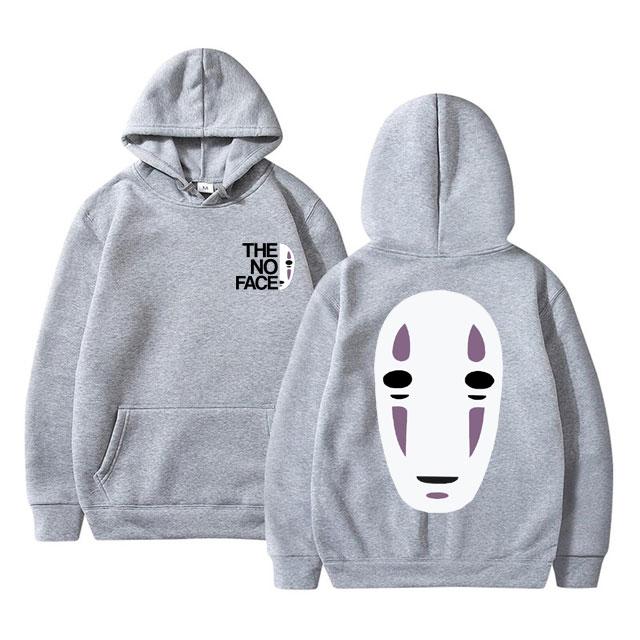 Anime Spirited Away No Face Man Grafická Mikina Unisex 90. léta Manga Harajuku Mikina Unisex Dámská Móda Ležérní Nadměrná mikina